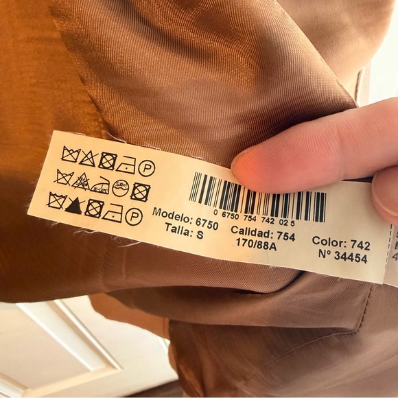 Massimo Dutti Beige Trench Coat No Belt - Picture 6 of 7